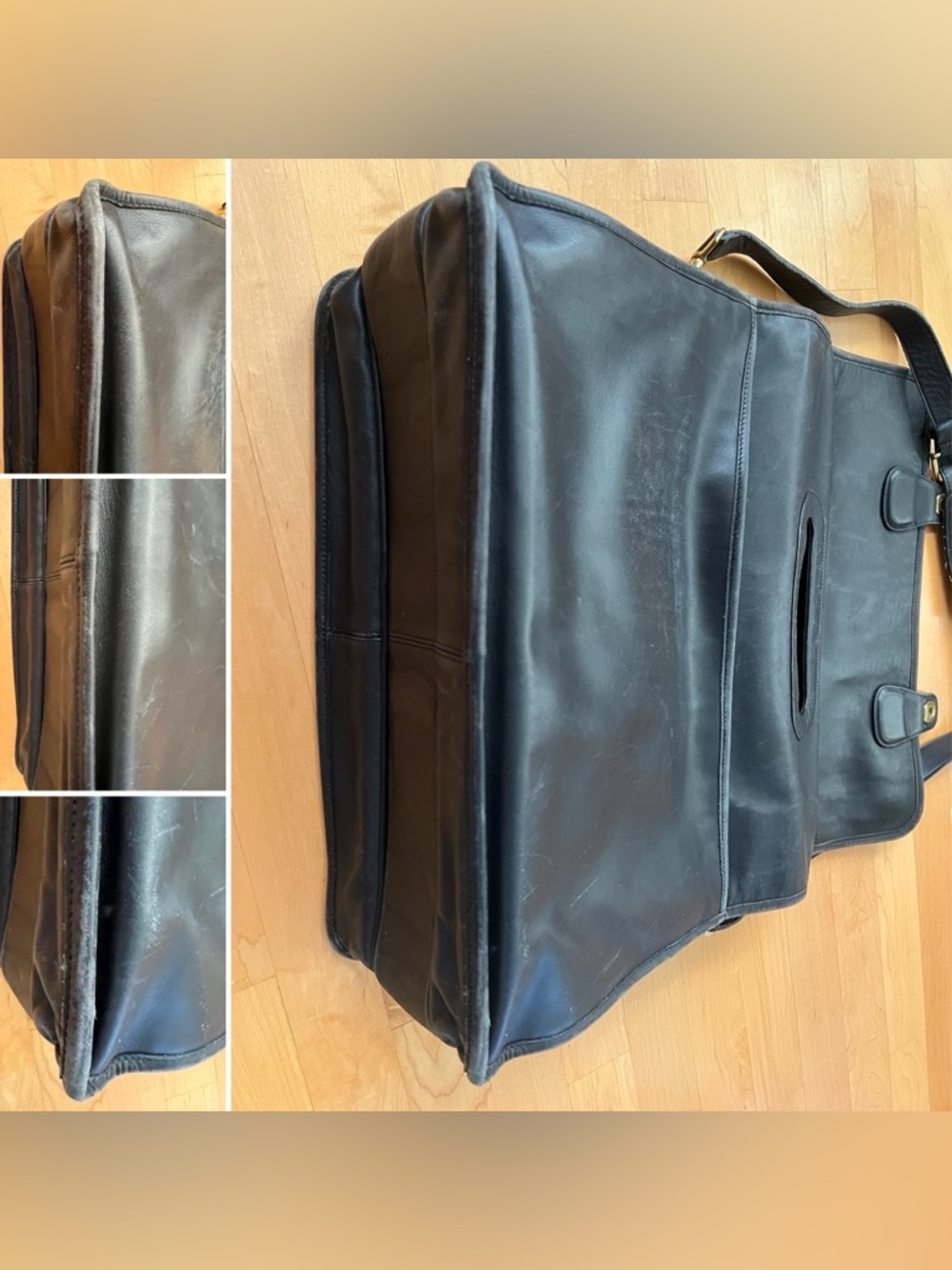 💼0532 Prescott Diplomat Laptop Organizer Briefcase Messenger Computer Lawyer Bag - Picture 14 of 17